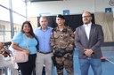 Câmara Municipal, representada pelo presidente Paulo Sérgio, prestigia solenidade de transmissão de comando da 7ª RPM